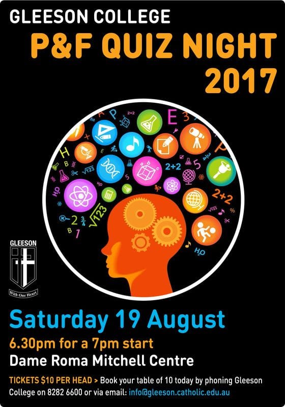 2017 P&F Quiz Night > Book Your Table Today!!